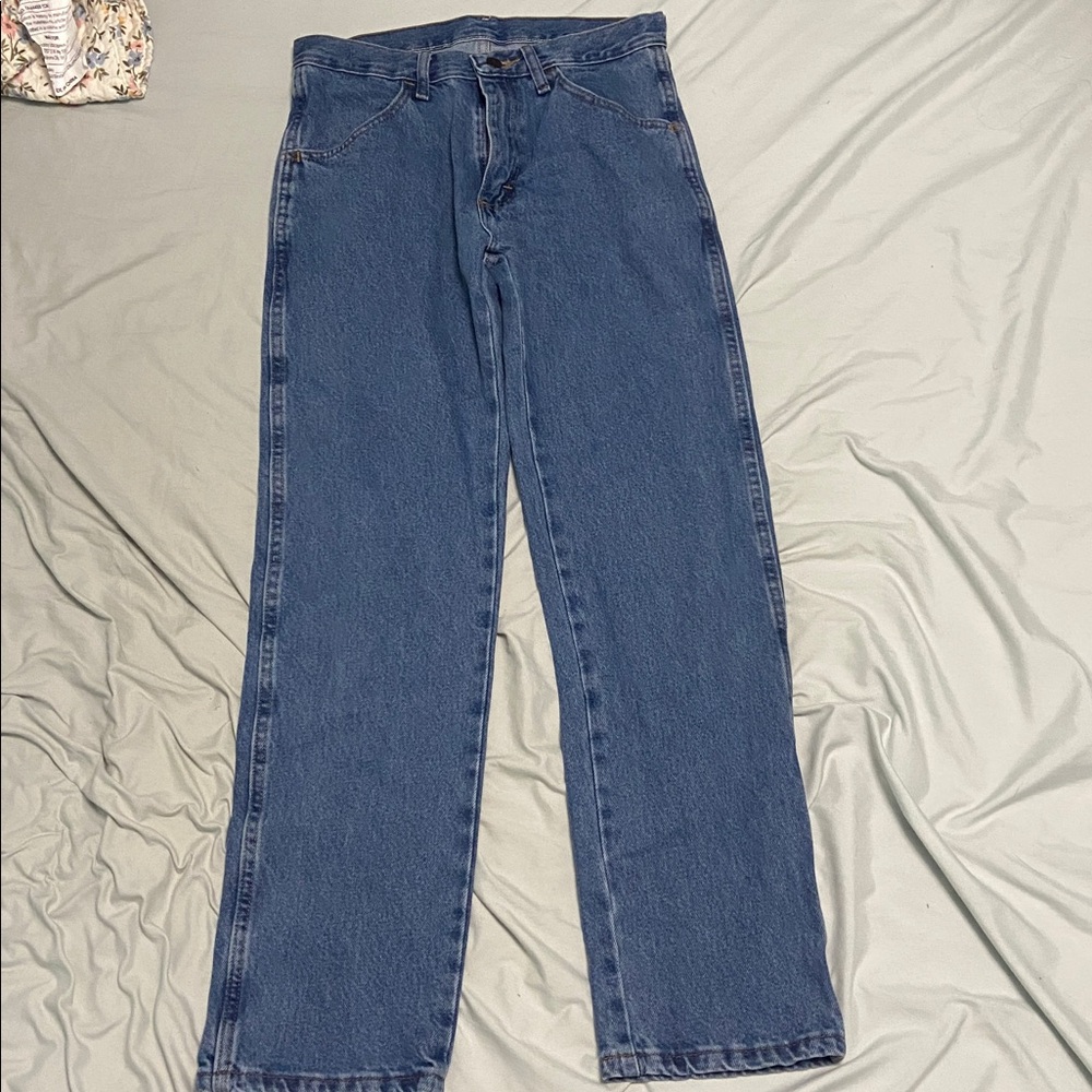 Rustler Men's Straight Jeans - Blue